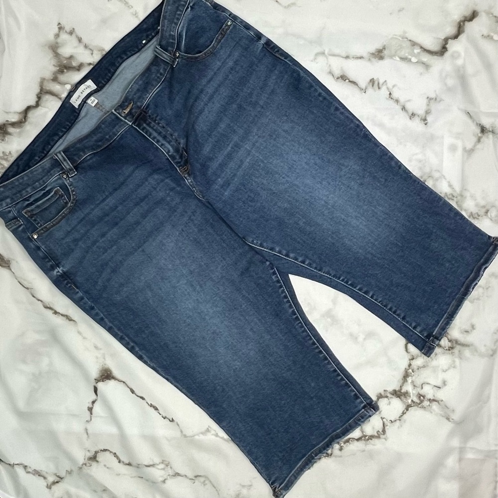Lane Bryant denim capri stretch 24